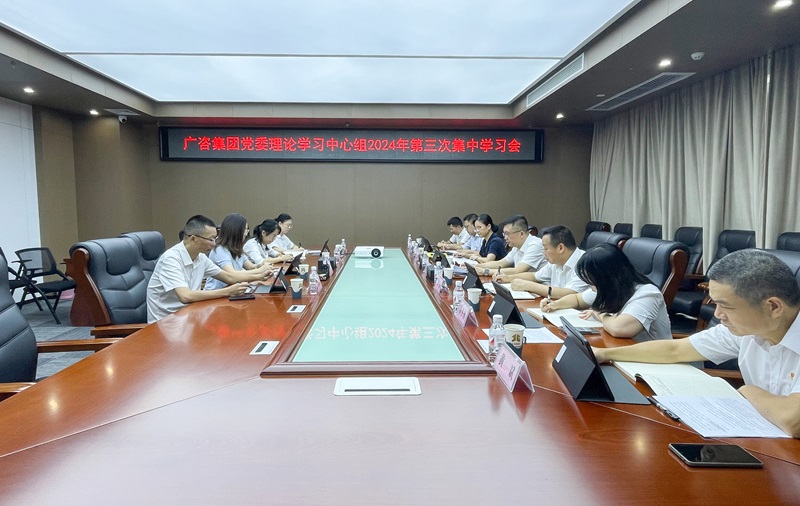 廣咨集團黨委理論學(xué)習(xí)中心組專題學(xué)習(xí)黨的二十屆三中全會精神
